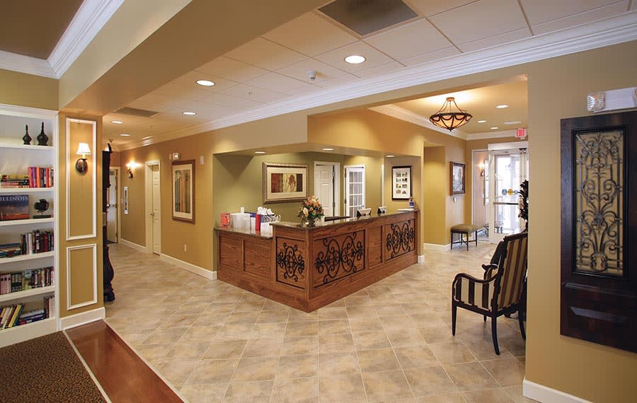 Luther Oaks reception area