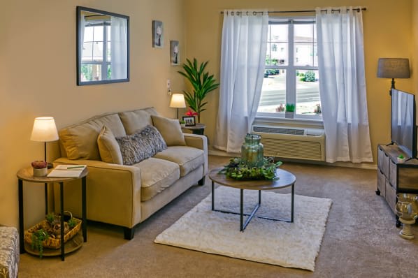 Skylark Senior Living in-unit seating area