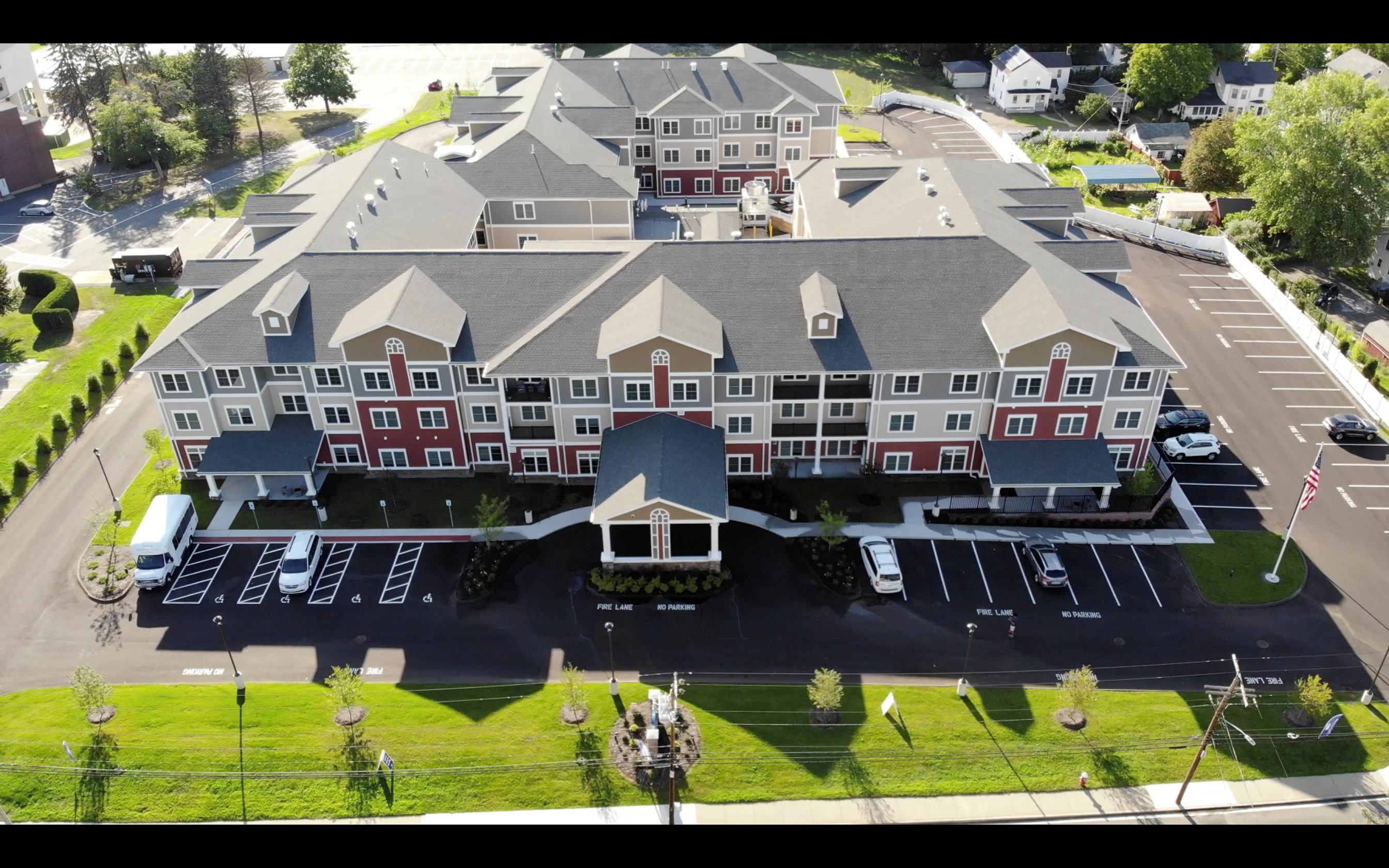 Cedarbrook Village at Ware aerial view of community