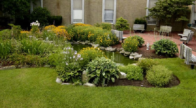 Woodhaven Adult Home outdoor common area