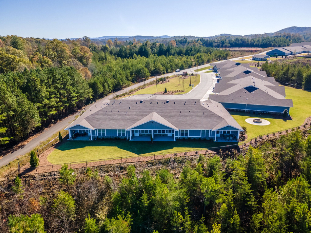 Manor Lake Ellijay aerial view of community