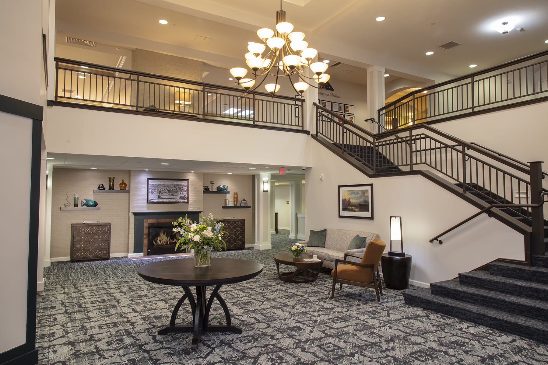 Farmington Station, A Senior Living Residence lobby