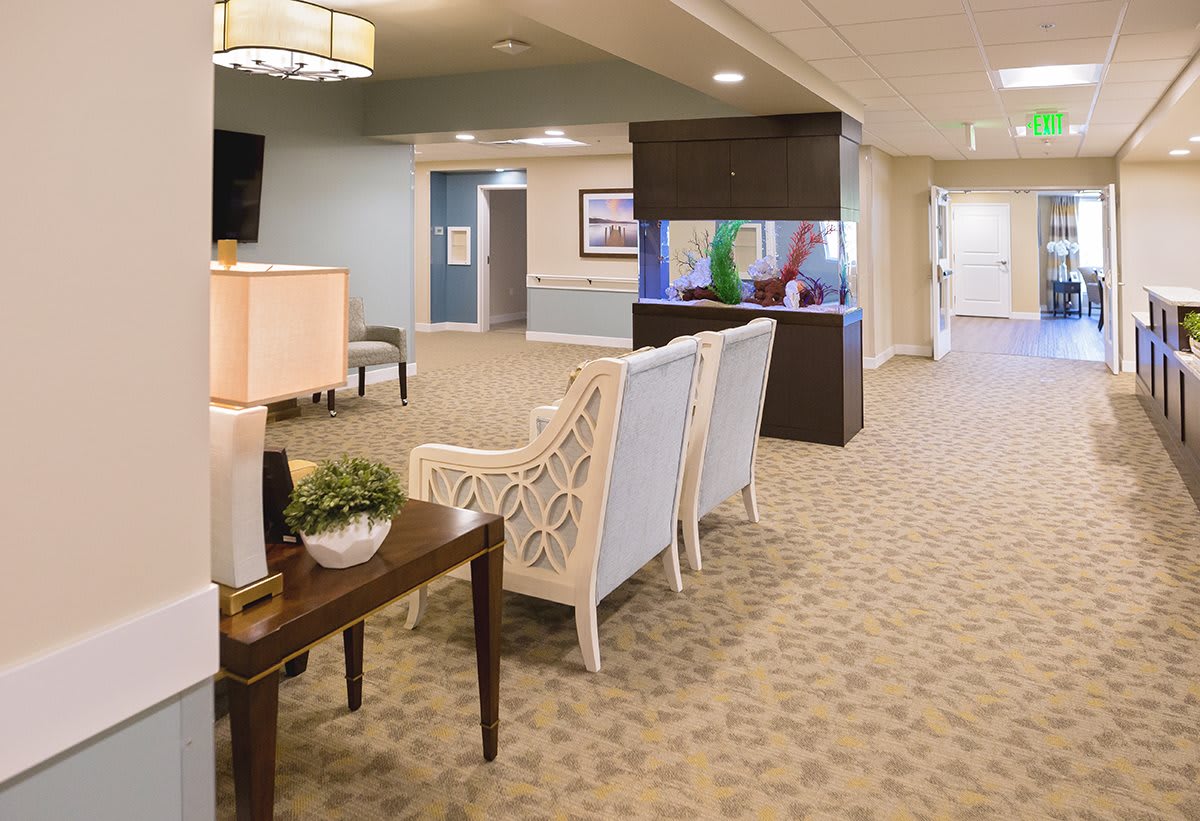 Mukilteo Memory Care indoor common area