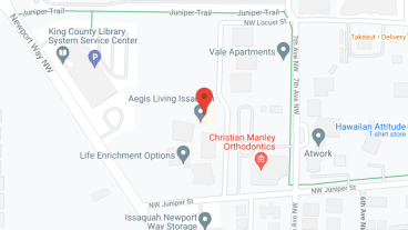 Aegis Living Issaquah in google map