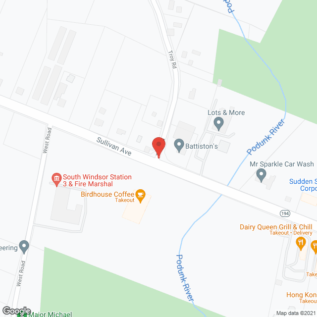 Evergreen Crossings in google map