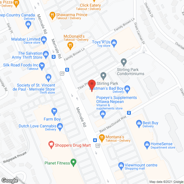 Stirling Park Retirement Community in google map