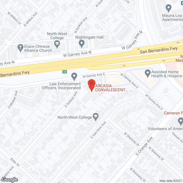 West Covina Healthcare in google map