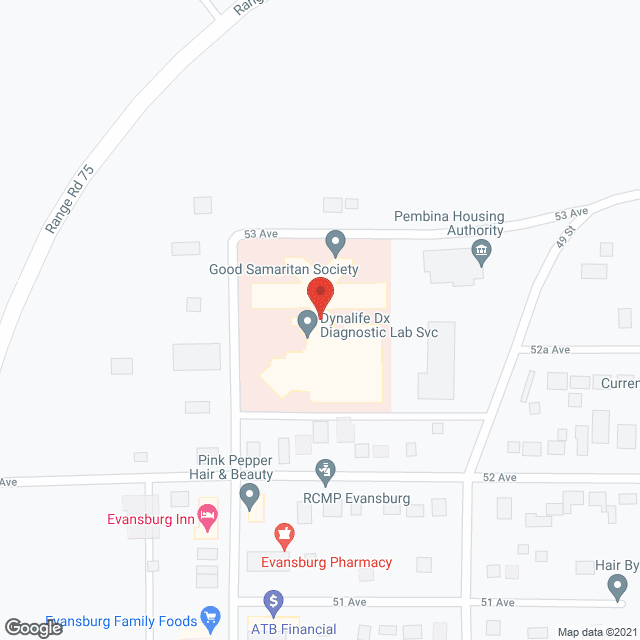 Pembina Village (public) DUPL in google map