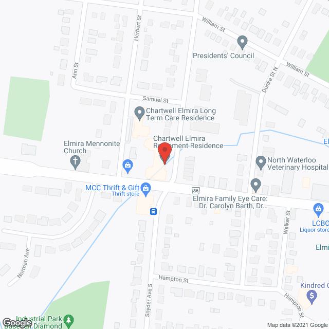 Chartwell Elmira Retirement Residence in google map