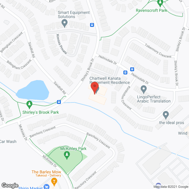 Brookside Retirement Living Kanata in google map