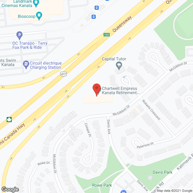 Chartwell Empress Kanata Retirement Residence in google map