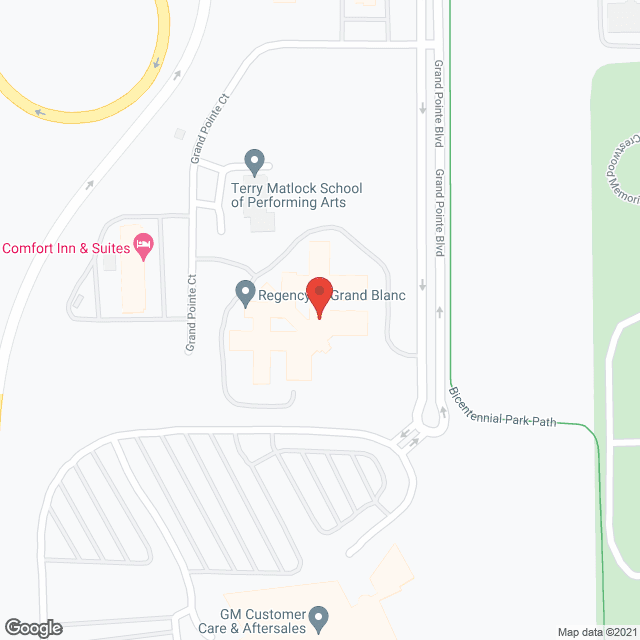 Regency Grand Blanc in google map