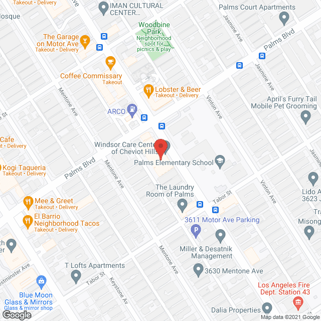 Windsor Care Center Of Cheviot Hills in google map