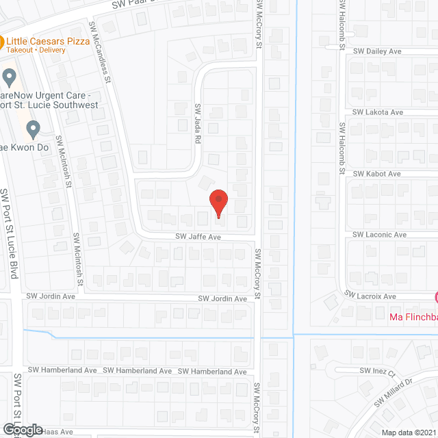 Serenity Care Center in google map