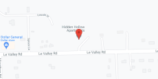 Hidden Hollow in google map