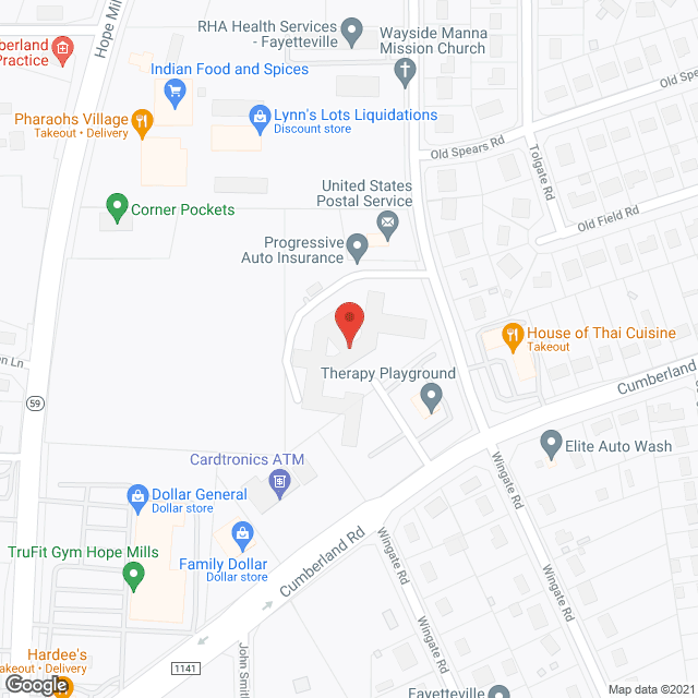 Carolina Rehab Center of Cumberland in google map