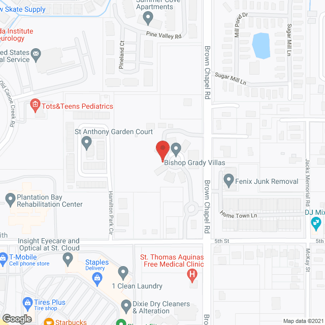 Bishop Grady Villas in google map