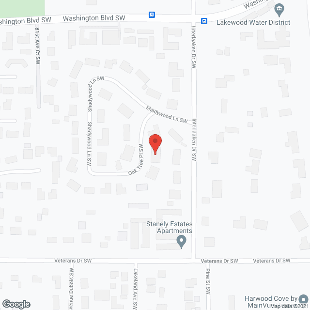 Pleasant Oak in google map