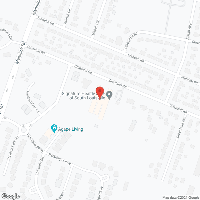 Signature HealthCARE of South Louisville in google map