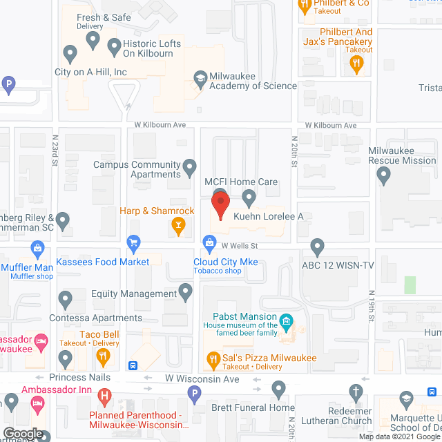 Westside Senior Day Ctr in google map