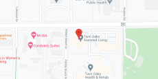 Twin Oaks Assisted Living in google map