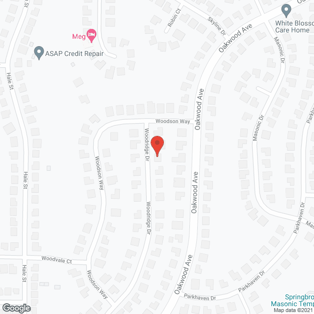 Woodridge Residential Care in google map