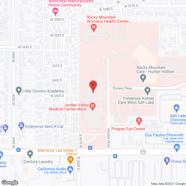 Pioneer Valley Hospital in google map