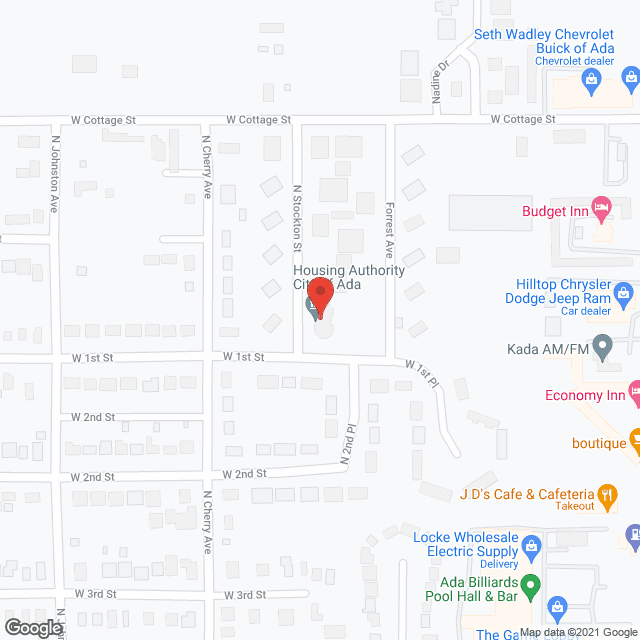 Housing Authority City of Ada in google map