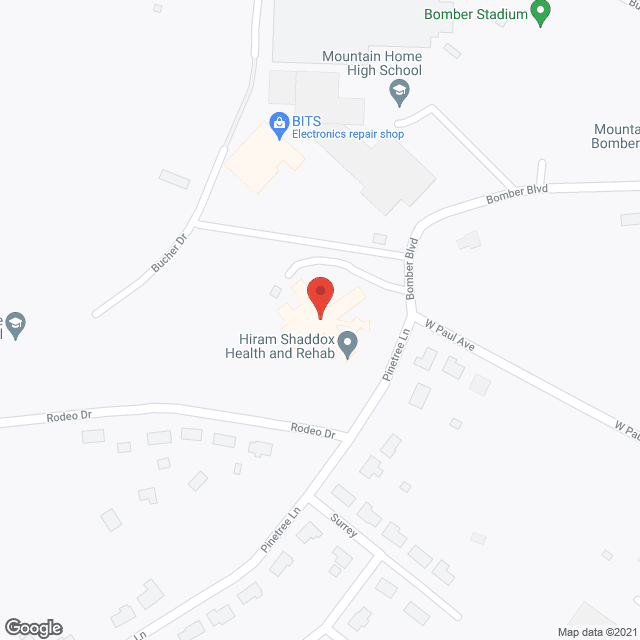 Pine Lane Healthcare in google map