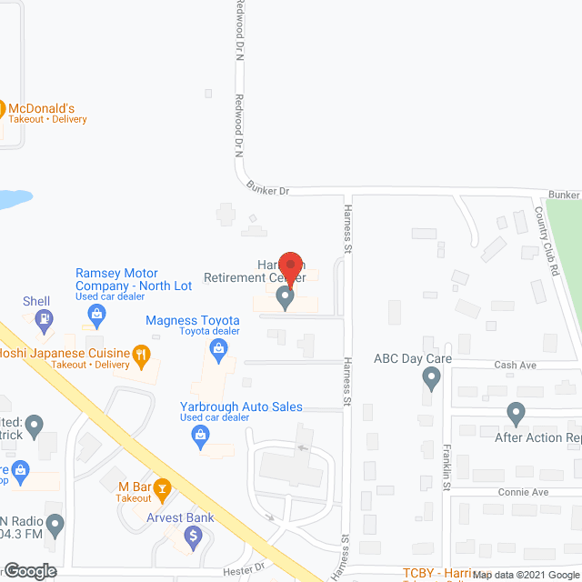 Harrison Retirement Ctr in google map