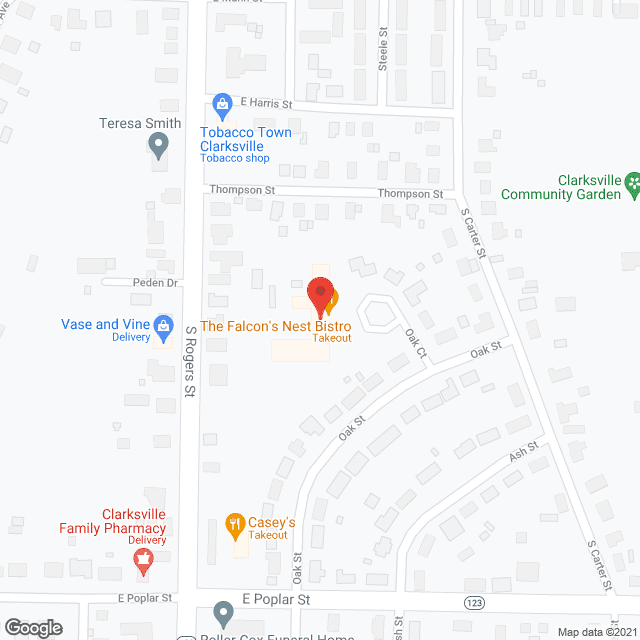Clarksville Convalescent Home in google map