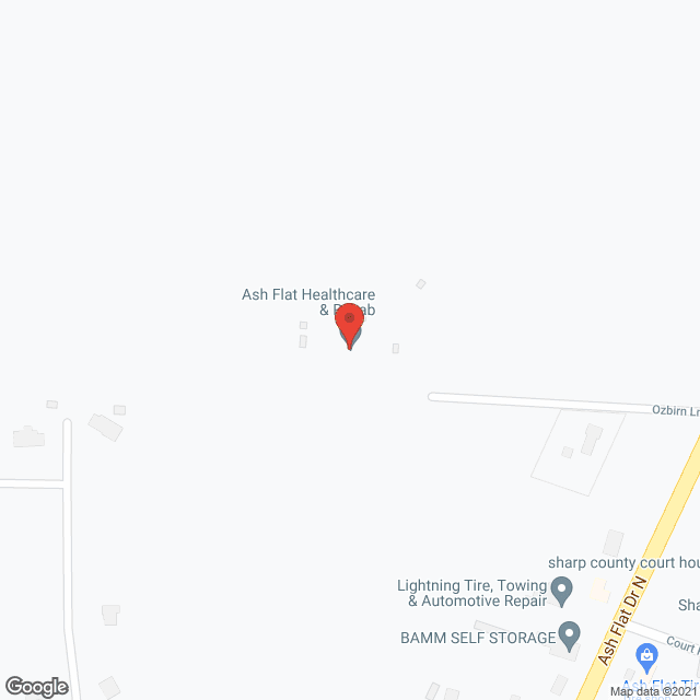 Ash Flat Convalescent Ctr in google map