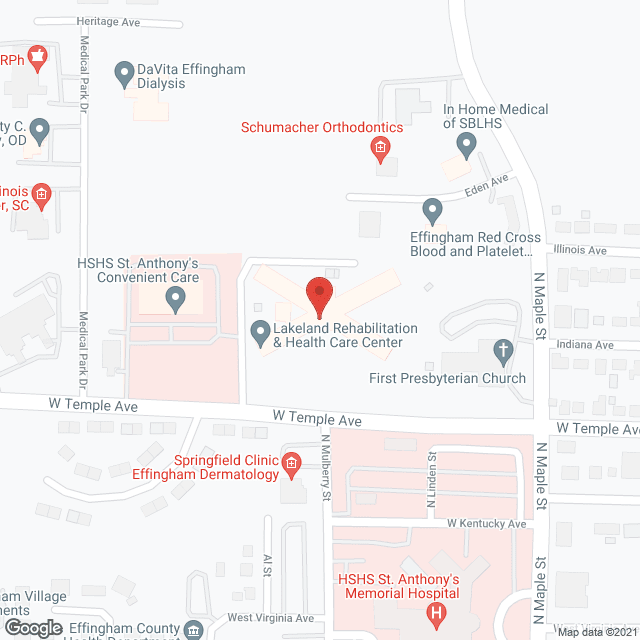 Lakeland Health Care Ctr in google map