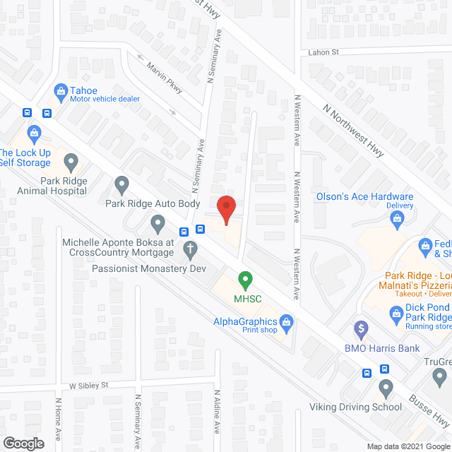 Park Ridge Healthcare Ctr in google map