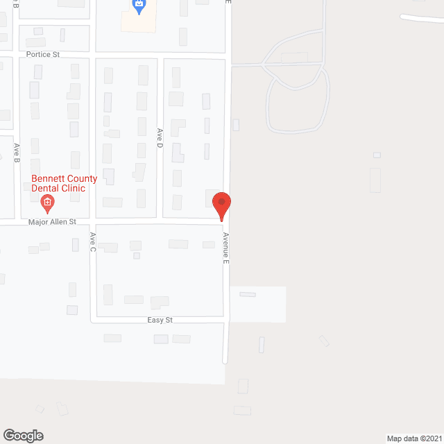 Bennett County Nursing Home in google map