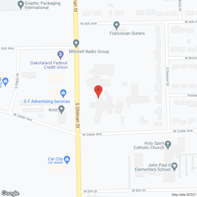 Avera Brady Health & Rehab in google map