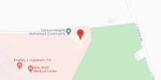Terrace Heights Retirement in google map