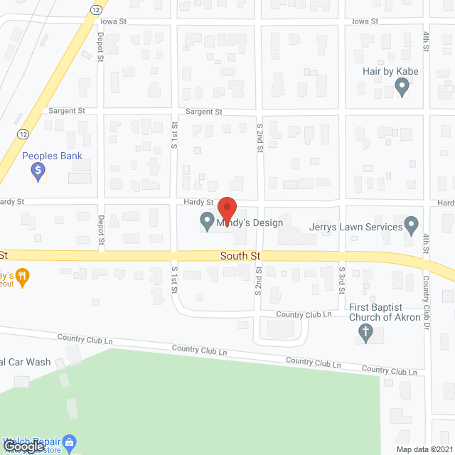 Akron City Convalescent Care in google map