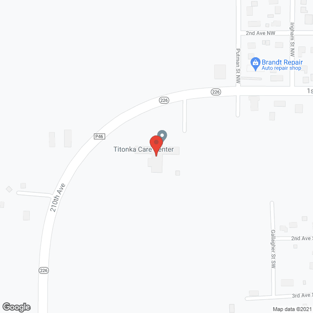 Titonka Care Ctr in google map