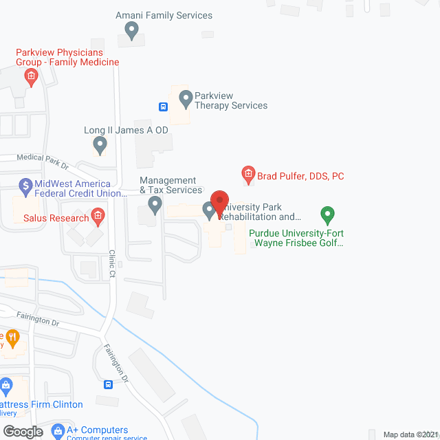 Aperion Healthcare University Park Nursing Center in google map