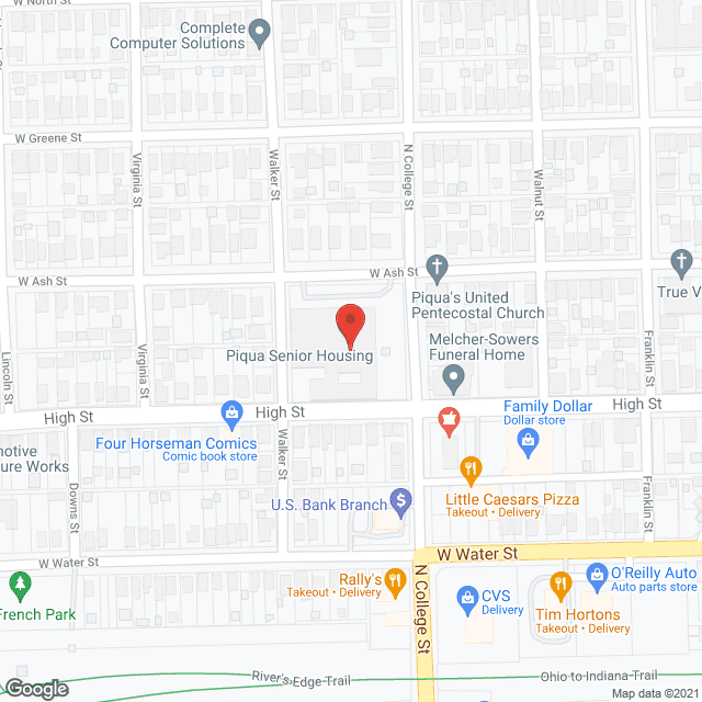 Piqua Senior Apartments in google map