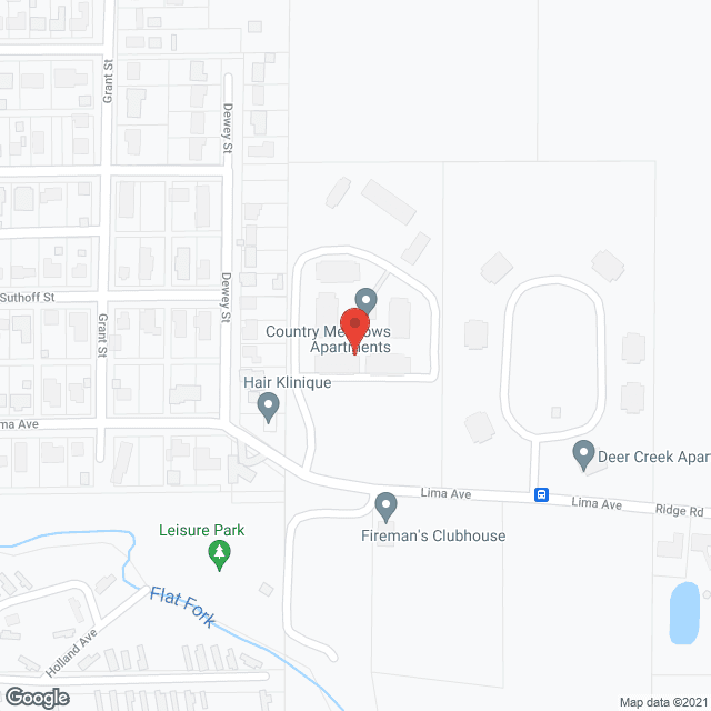 Country Meadows Apts in google map