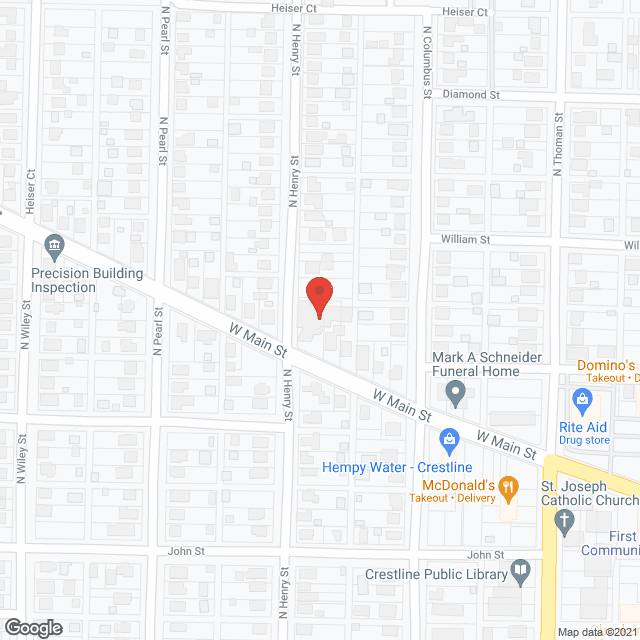 Crestline Nursing Home in google map