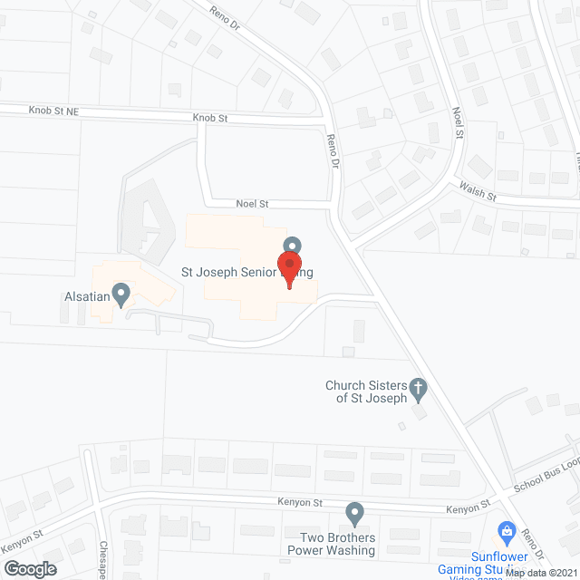 St Joseph Care Ctr in google map