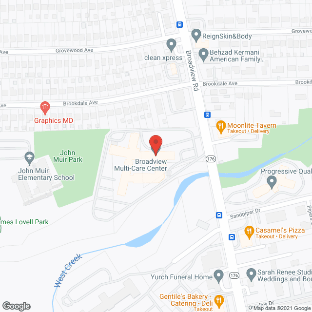 Broadview Multi Care Ctr in google map