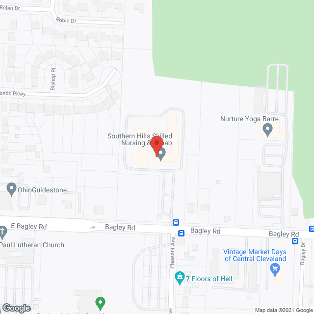 Southern Hills Health & Rehab in google map