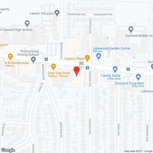 Lakewood Health Care Ctr in google map