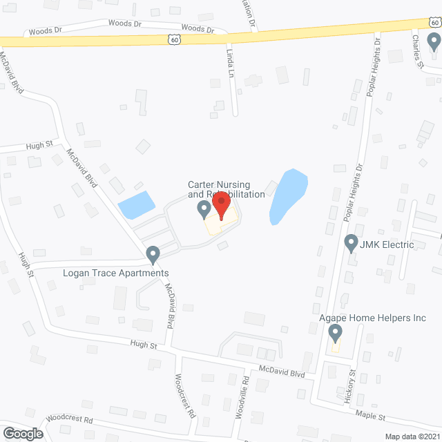 Carter Nursing & Rehab Ctr in google map