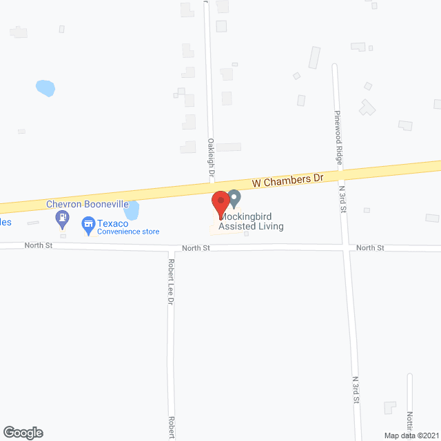 Booneville Assisted Living in google map