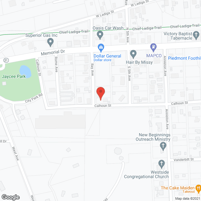 Piedmont Health Ctr in google map